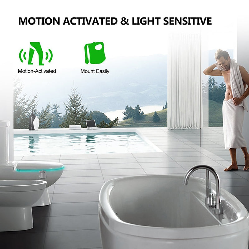 Luz Sensor de movimento. luzes do toalete, luzes para banheiro
