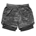 Shorts masculino 2 em 1,  Shorts fitness, com bolso escondido e lugar para colocar camiseta